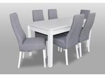 Set Completo Tavolo Da Pranzo 6X Sedie Gruppo Sala Da Pranzo Tavolo Legno Tavoli 7Pz Nuovo