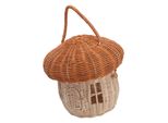Cesto In Rattan Intrecciato, Cesti Portatili A Forma Di Fungo, Piccolo Cesto Di Stoccaggio In Rattan, Cesto Portatile In Rattan, Cesto Di Stoccaggio In Rattan, Cesto Di Stoccaggio