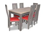 Set Completo Tavolo Da Pranzo 6X Sedie Set Sala Da Pranzo Gruppo Tavolo Da Pranzo Tavoli 7Pz Nuovo