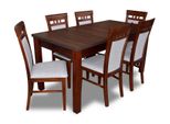 Tavolo Da Pranzo 6X Sedie Gruppo Sala Da Pranzo Set Tavolo Gruppo Sedute 7 Pz. Legno Nuovo