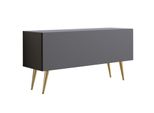 TV-SCHRANK : Antracite, Gambe Dorate, 100 X 52 X 32 Cm