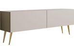 Sedia Tv: Cachemire, Gambe Dorate, 140 X 52 X 32 Cm
