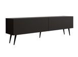 Supporto Tv : Nero Opaco, Gambe Nere, 170 X 52 X 32 Cm