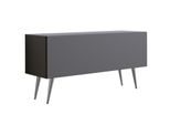 TV-SCHRANK : Antracite, Gambe Cromate, 100 X 52 X 32 Cm