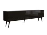 Supporto Tv : Nero Opaco / Nero Lucido, Gambe Nere, 170 X 52 X 32 Cm