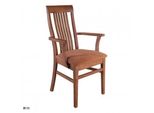 Sedie Sedia Poltrona Tessile Legno Massiccio Pelle Lounge Poltrona Massiccia Tappezzeria