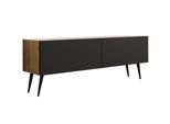 Supporto Tv : Rovere Wotan / Nero Opaco, Gambe Nere, 140 X 52 X 32 Cm