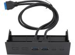 5.Hub Usb Del Pannello Frontale Da 25 Pollici, Hub Usb Del Pannello Frontale A 2 Porte, Hub Usb 3.0 Del Pannello Frontale, Pannello Frontale Dell'unità Ottica USB3.0, Hub Del Pannello Frontale Del Computer, Scheda Di Espansione Del Computer Da 5,25 Pollici