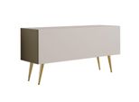 Sedia Tv : Cachemire, Gambe Dorate, 100 X 52 X 32 Cm