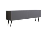 Cabinet Tv : Antracite, Gambe Nere, 140 X 52 X 32 Cm