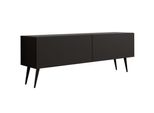 Supporto Per Tv: Nero Opaco, Gambe Nere, 140 X 52 X 32 Cm