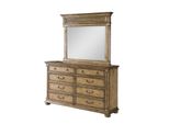 Specchio Cassettiera Cassettiera Credenza Camera Da Letto Legno Stile Moderno 2 Pezzi