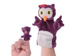 Burattino A Mano Interazione Genitore-Bambino Peluche Animale Cartone Animato Gufo Mano Burattino Giocattolo
