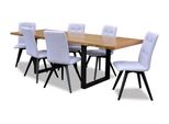 Set Completo Tavolo Da Pranzo + 6 Sedie Sala Da Pranzo Set Da Pranzo Gruppo Tavolo Legno Tavoli 7Pcs