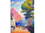 Grafika Puzzle Paul Signac - Capo Di Noli 1898 - 500 Pezzi Puzzle D'arte