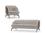 Set Di Divani Bianchi Esclusivi Mobili Imbottiti Di Design Poltrona A Tre Posti