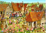 Puzzle Grafika FrançOis Ruyer - Fattoria - Scatola Di Cartone Da 2000 Pezzi