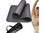 Omna | Tappetino Da Allenamento Antiscivolo In Nbr 183X61 Cm - Nero - Spesso, Pieghevole - Ideale Per Fitness E Yoga