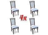 Sedia Da Sala Da Pranzo Sedie Lehn Sedie Da Sala Da Pranzo Nuovo Set Tessile 4X Sedia In Legno Massiccio