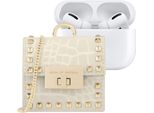 Ideal Of Sweden, Mini Custodia Per Airpods Modello Zoe Con Cinturino E Moschettone, Oro
