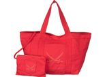 Sansibar Borsa A Tracolla Borsa Shopper Beach Bag Red Rosso