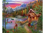 Sunsout Puzzle Ponte Di Pietra Lago 1000 Pezzi Tom Wood Art