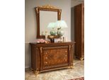 Set Di Cassettiere Mobili Italiani Cassettiera In Legno Massiccio 2 Pezzi Con Credenza A Specchio