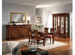 Sala Da Pranzo Tavolo Da Pranzo Sedie Cassettiera Gruppo Vetrina Set Legno Marrone 7 Pezzi
