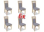 Set Legno Poltrona Tappezzeria Sala Da Pranzo Set Tessile 6X Poltrona Gruppo Sedia