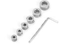 Set Di Collari Per Bit Di Arresto Di Profondità, Anello Di Limitazione Della Foratura Mandrino Per Albero A Tasselli, Collare Di Arresto Di Profondità Del Bit Di Foratura, Anello Di Limitazione Della Foratura, Collare Di Arresto Di Profondità In Acciaio Inossidabile