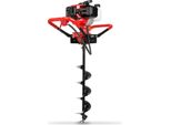 Trivella Da Terra Eberth Trivella Da Giardino A Benzina 3Hp, Incl. 3 Trivelle Con Diametro 100, 150, 200 Mm, Impugnatura Grande, 52Ccm, Motore A 2 Tempi, Serbatoio 1,2L