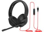Cuffie Usb A Filo, Cuffie Over-Ear Con Doppio Microfono E Cancellazione Del Rumore, Cuffie Enc Per Microsoft Teams, Pop-Up Con Un Solo Clic, Controlli In Linea, Microfono Orientabile