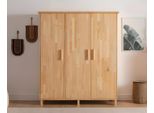 Camera Da Letto Beige Armadio Elegante Armadio Di Design A 3 Ante In Legno