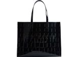 Ted Baker Borsa Shopper Allicon Croc Effect Extra Large Icon Bag Jet - Black Nero