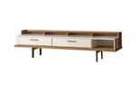 Credenza Marrone E Bianca Credenza Da Soggiorno Cassettiera Tv Nobile Mobili In Legno