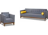Set Di Divani Da Salotto 3+1 Posti Design Divano Imbottito Moderno Lusso 2 Pezzi