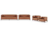 Set Da Studio 4 Pezzi 3 Posti 2 Posti Con 2X Poltrona Stile Moderno Design