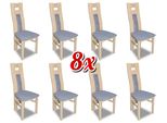 Set Completo Di 8X Sedie Di Design Set Di Sedie Per La Sala Da Pranzo Tappezzeria Sedie Tessuto