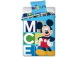 Set Di Biancheria Da Letto Disney Topolino Copripiumino 140X200 Cm E Federa 63X63 Cm, 100% Microfibra