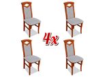 Set Di Sedie Poltrona Lehn Design Tappezzeria In Tessuto Sala Da Pranzo Soggiorno 4X Sedie Nuovo