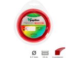 Papillon Hilo Nylon Decespugliatore Professionale Quadrato Ø 2,7 Mm. Rotolo Da 10 Metri. Filo Da Taglio In Nylon Erba, Giardino, Erbacce, Decespugliatore