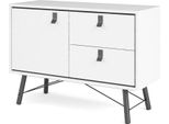 Credenza Rye 1 Anta, 2 Cassetti Bianco Opaco.