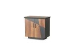 Cassettiera Grigio Marrone Bicolore Stile Moderno Forma Rettangolare Studio