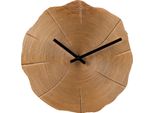 Sensahome Orologio Da Parete Montreal - Lussuoso Orologio In Stile Industriale - Forma Organica - Design Arrugginito - Ø30 Cm - Bronzo