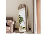 Proximax Specchio Curvo A Figura Intera Con Angoli Arrotondati, 165 X60 Cm Specchio A Figura Intera Di Grandi Dimensioni Specchio Da Terra Come Specchio Da Toeletta Per Il Soggiorno, Oro