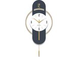 Sensahome Orologio Da Parete Valencia - Lussuoso Orologio A Pendolo Moderno - Orologio Grande - Ø84 Cm - Blu Scuro