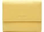Esquire Pelle Portafoglio Viktoria Wallet With Flap Yellow Giallo