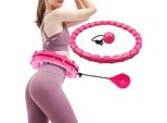 Smart Hula Hoop - Hula Hoop Per Il Fitness (Regolabile Con Peso) - Rosa