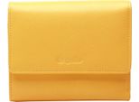 Esquire Pelle Portafoglio Viktoria Flap Wallet Yellow Giallo