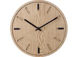 Sensahome Orologio Da Parete Bogota - Orologio Moderno Rotondo - Design Scandinavo Con Legno - Ø30 Cm - Beige
